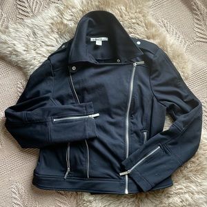 Kenneth Kole Faux Leather Moto Jacket, Size 8